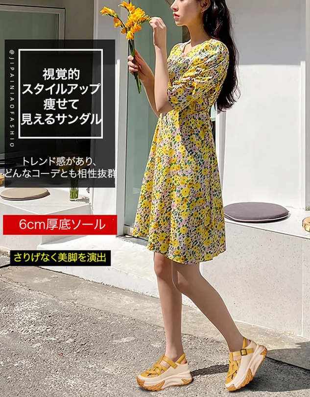 厚底鏤空涼鞋