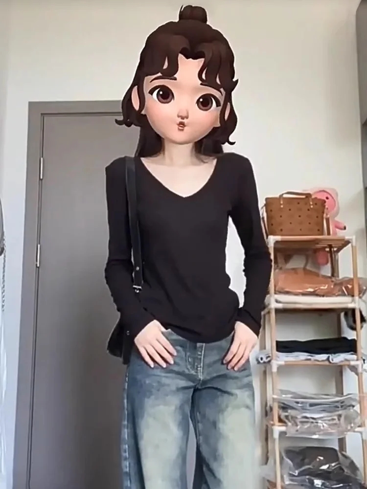 V領修身打底衫
