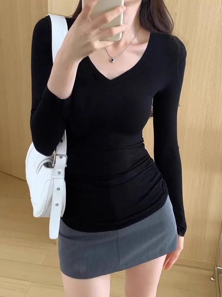 V領修身打底衫